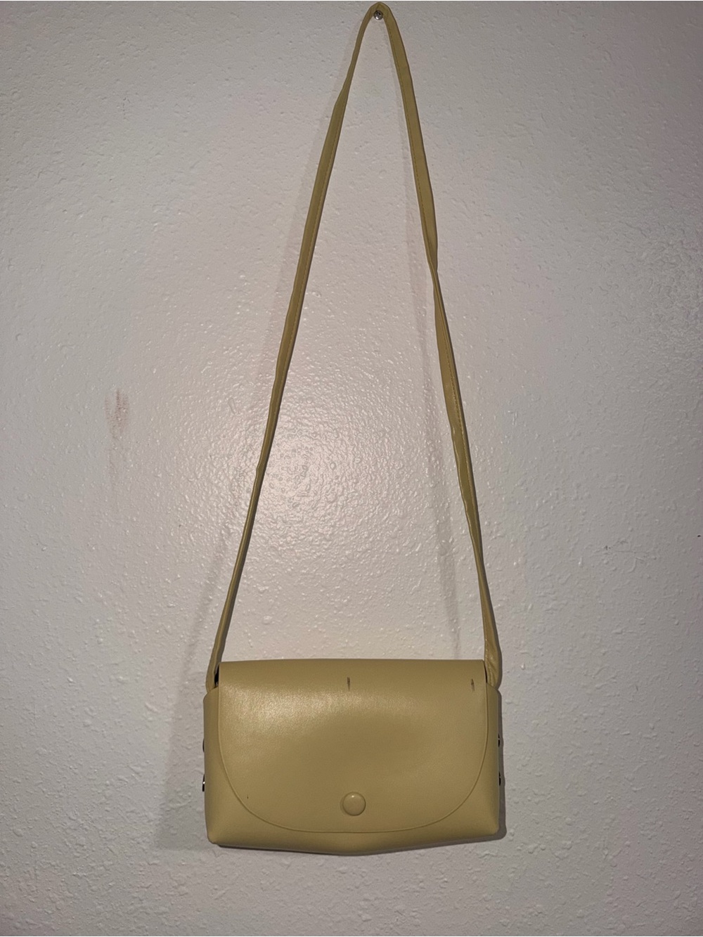 Minimalist Cream Crossbody Shoulder Bag